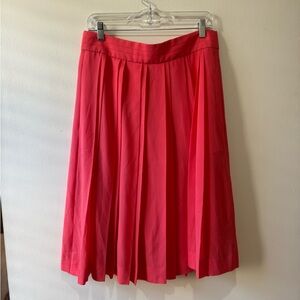 J. Crew Vibrant Coral A-Line Skirt